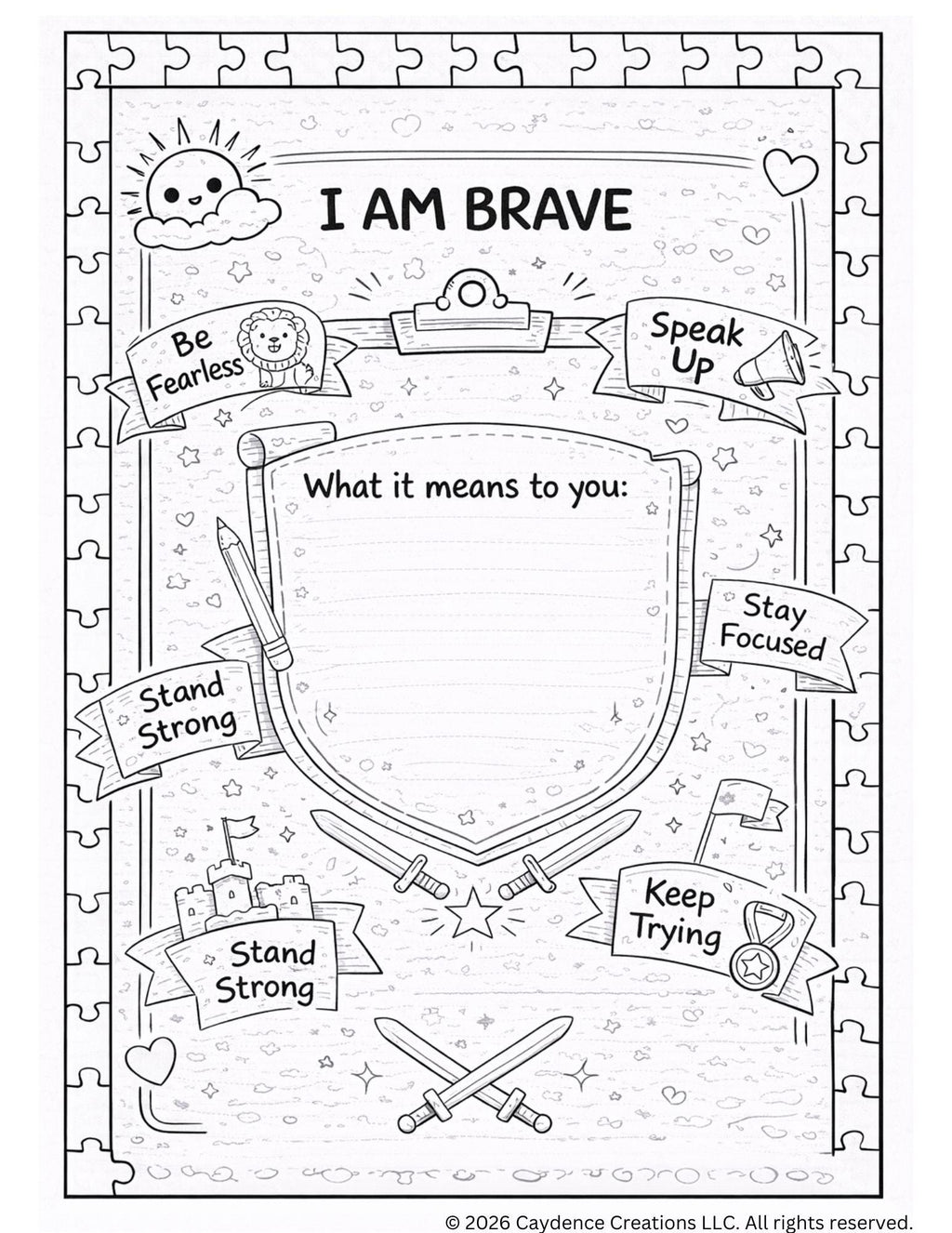 Kids Inspirational Coloring Book | Fun & Relaxing Activity Book | Printable Art for Children